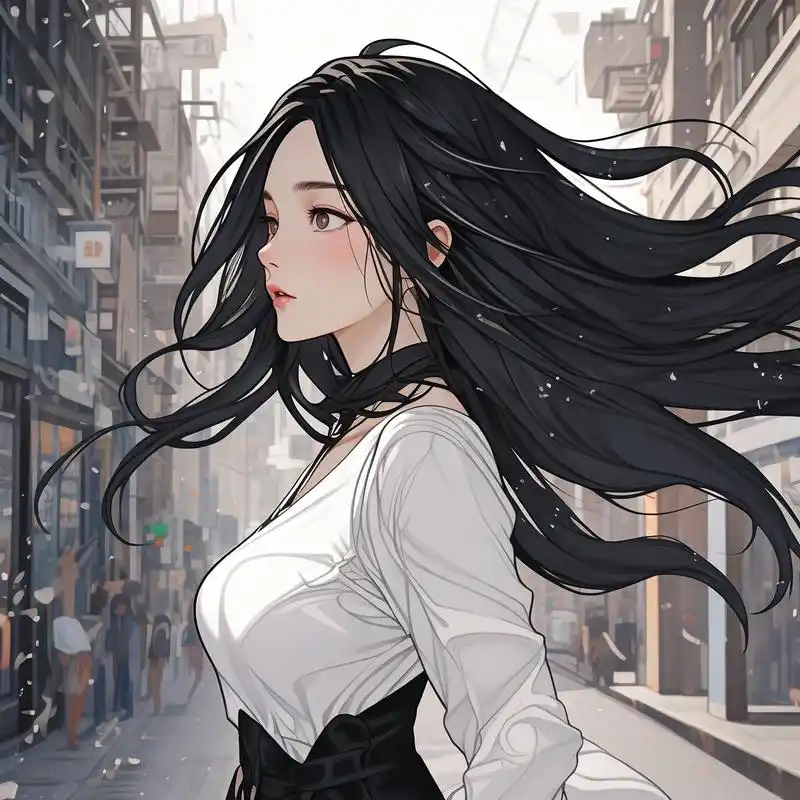 96 高冷女神漫画头像 9369♀15