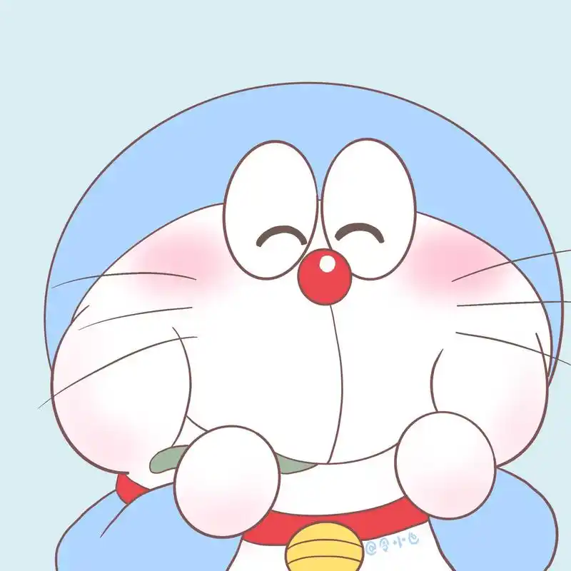 超可爱的卡通动漫手绘头像,机器猫,三只小熊