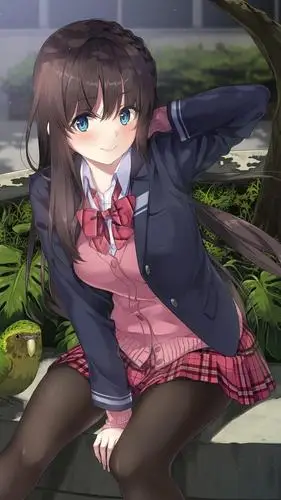 校园风少女插画,不同款式的日式校服,衬托出不同风格的小姐姐