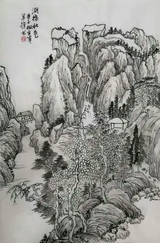 泗水山水画学习班《董其昌山水册》第十九期临习作品选(2020.9.9)