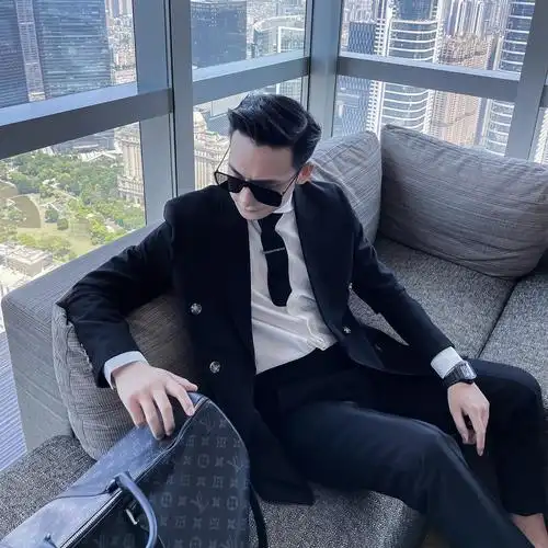 【daio ethan】春夏韩版型男双排气质西服套装英伦绅士高级小西装