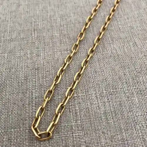 99新卡地亚cartier小号玫瑰金斯巴达链条项链男女通用