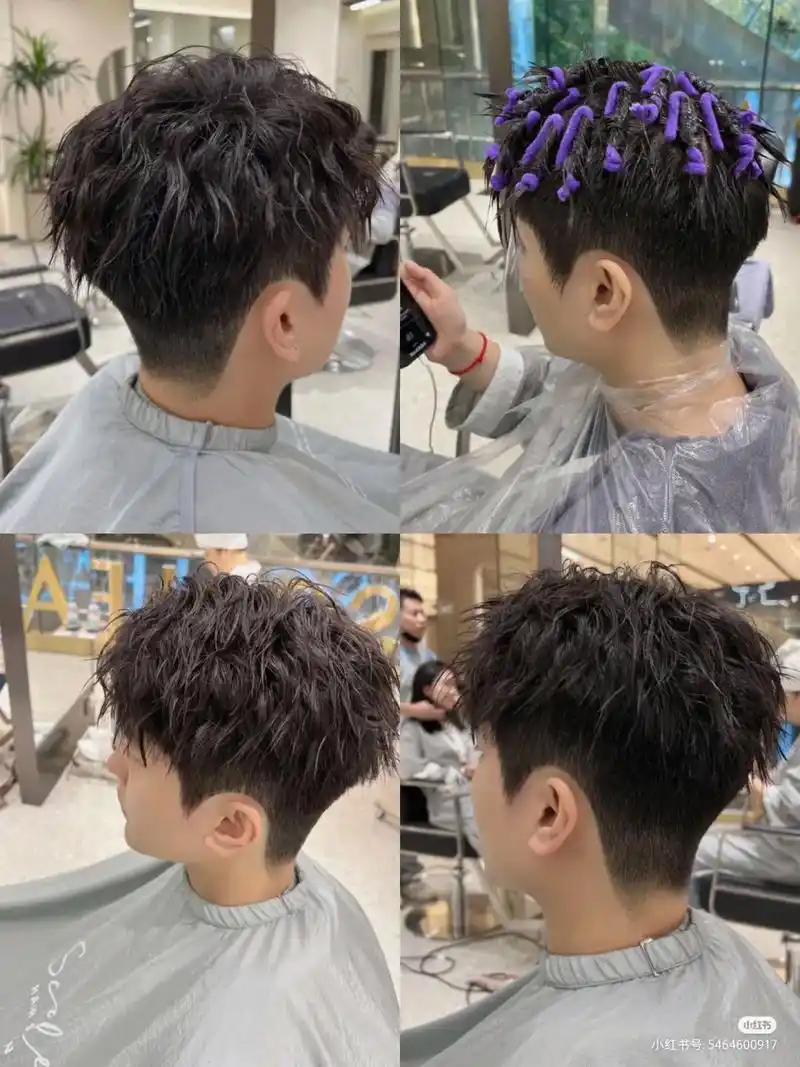 男生烫发发型推荐 #同城美发店推 - 抖音
