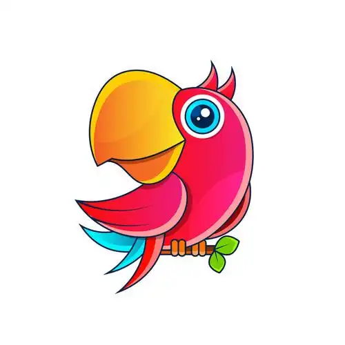 10款可爱卡通动物人物矢量插图