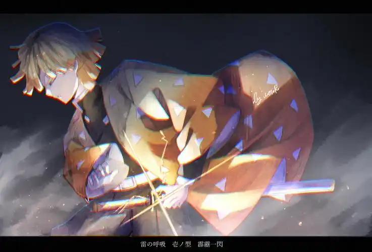 霹雳一闪插画图片壁纸