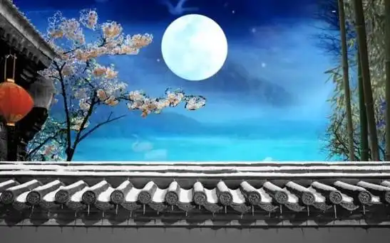 30款古代建筑庭院府门古城古墙古亭楼阁led大屏幕舞台背景视频素材 (1