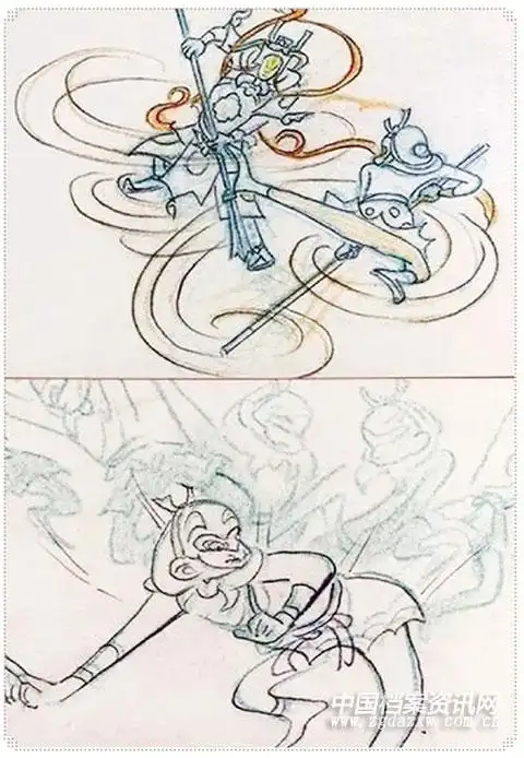 《大闹天宫》分镜示意图