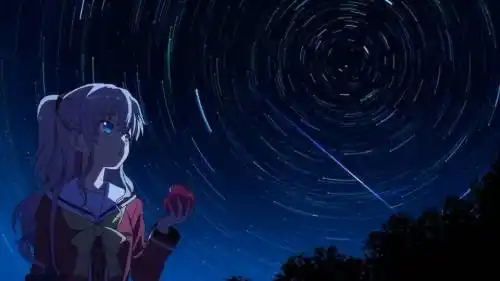 求这种仰望星空的动漫图片.