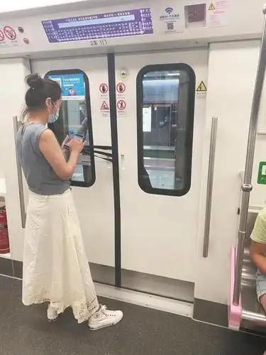 江山无限 4天前 我要分享 地铁正要关门离站,一女乘客突然起身拍打