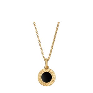 bvlgari/宝格丽 bvlgaribvlgari系列 18k黄金镶嵌黑色缟玛瑙项链 售罄