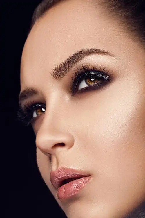 美容模特脸部特写