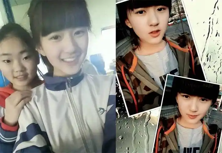 上学时,她就是男同学围绕的对象,到了初中,赵露思更是长得出落大方
