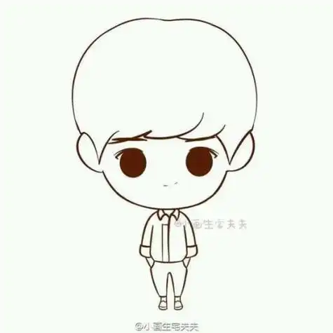 动漫版杨洋简笔画杨洋的呆萌简笔画如何画简笔画杨洋简单杨洋简笔画