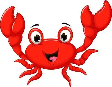 可爱的卡通螃蟹为你设计的照片