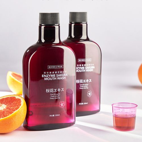 景甜代言姮好酵素樱花漱口水美白杀菌清新除口气臭护理清洁便携