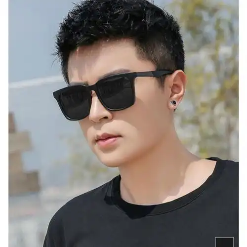 精神小伙眼镜太阳镜男2021帅气新款眼镜开车驾驶镜司机镜韩版网红墨镜