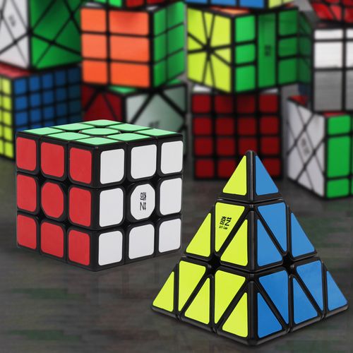 奇艺魔方三阶魔方玩具益智初学者四阶异形五镜面比赛专用套装全套