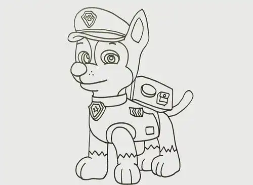 汪汪队立大功阿奇怎么画阿奇简笔画教程