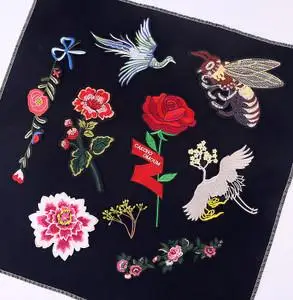 中国风刺绣 span class=h>布贴 /span>衣服补丁 span class=h>大号