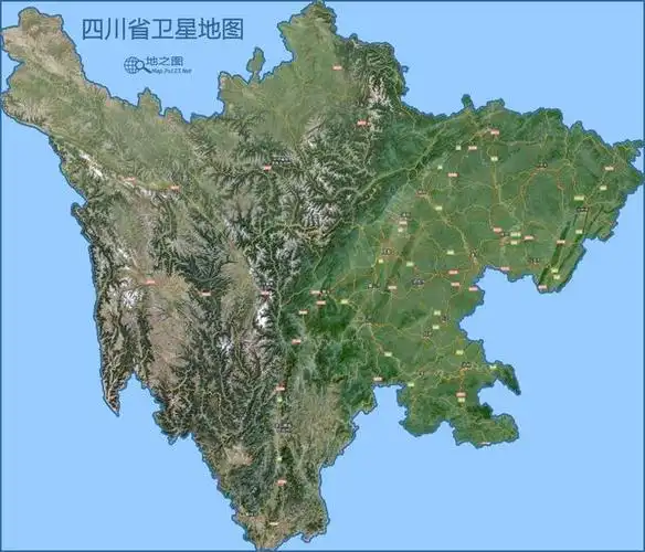 四川地形图