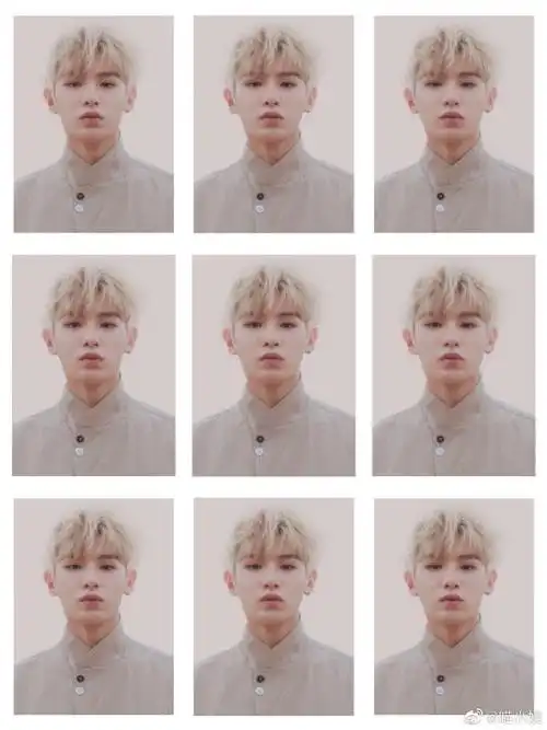 黄明昊饭制证件照小合集,每一张都值得收藏的精品大帅哥#黄明昊
