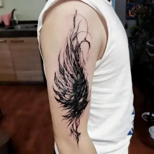 羽毛翅膀_纹身吧社区 - 纹身大咖