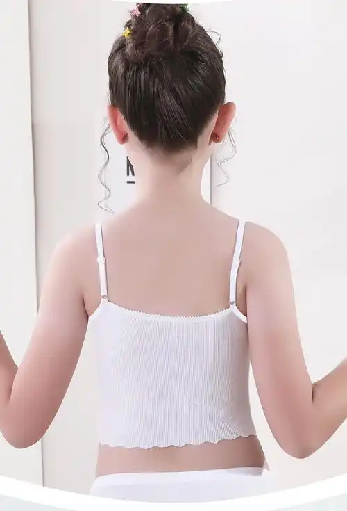 hlcoman背心/吊带/打底衫 hlcoman女童内衣发育期小背心莫代尔儿童