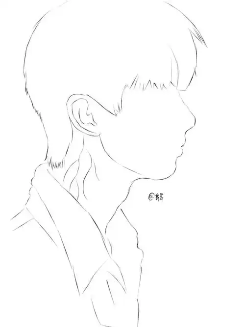 画一个马哥马嘉祺线条画