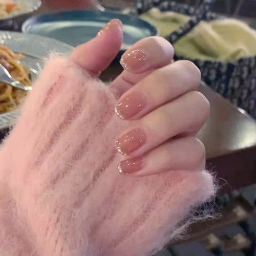 显白美甲贴片高级穿戴2022新款秋冬孕妇假指甲防水可拆卸反复使用