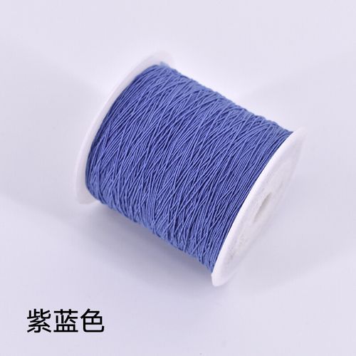 3mm极细小松紧线超细氨纶缝纫机底线弹 紫蓝色