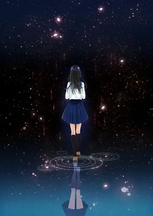 一个人的黑色背影照片简笔画