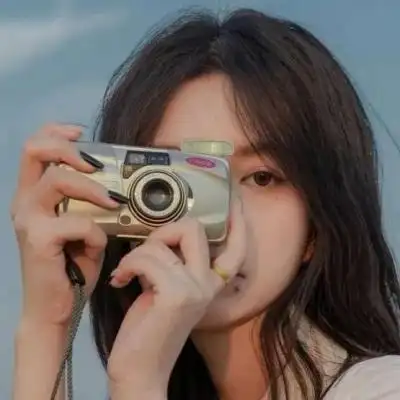 侧脸头像女生阳光