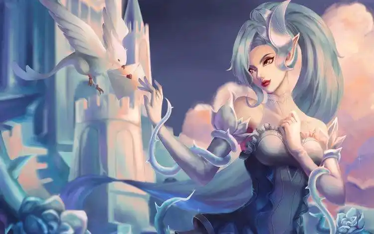 【英雄联盟】情人节婕拉壁纸procreate绘画教程 水晶玫瑰