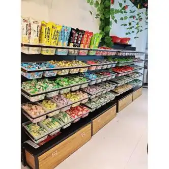 超市便利店散货散称饼干散装进口零食货架靠墙小卖部多层散称货架