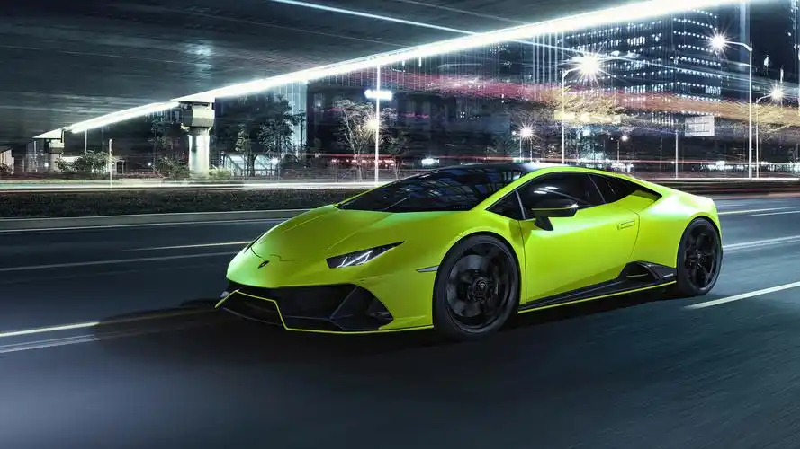 evo fluo capsule 绿色跑车 电脑壁纸高清大图预览1920x1080_汽车壁纸