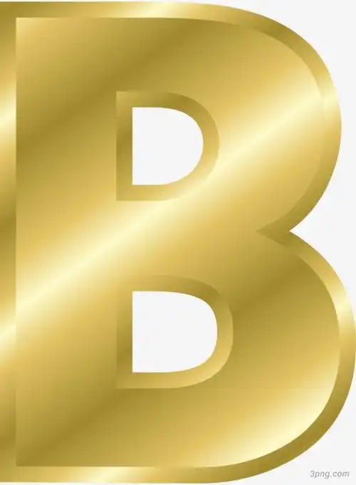 金黄色英文字母b