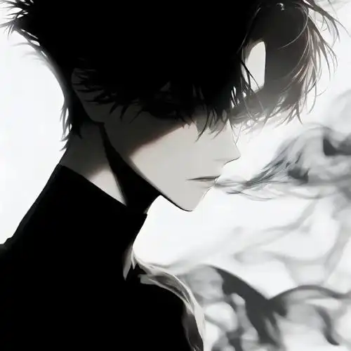 暗黑系帅气男生头像