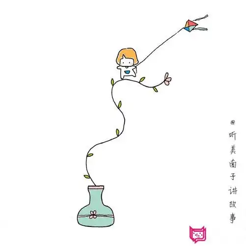 唯美小清新简笔画大全,可爱的植物盆栽简笔画