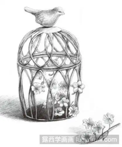 素描教程:怎么画鸟笼