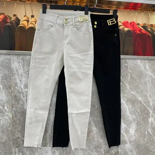 jeans女裤lvqingwa绿青青蛙50735008牛仔裤金属字母牛仔裤