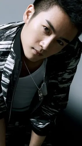 陈晓灰白写真iphone 5手机壁纸