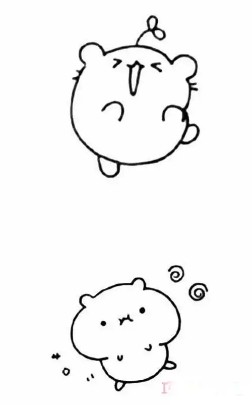 简笔画小仓鼠 简笔画小仓鼠可爱呆萌