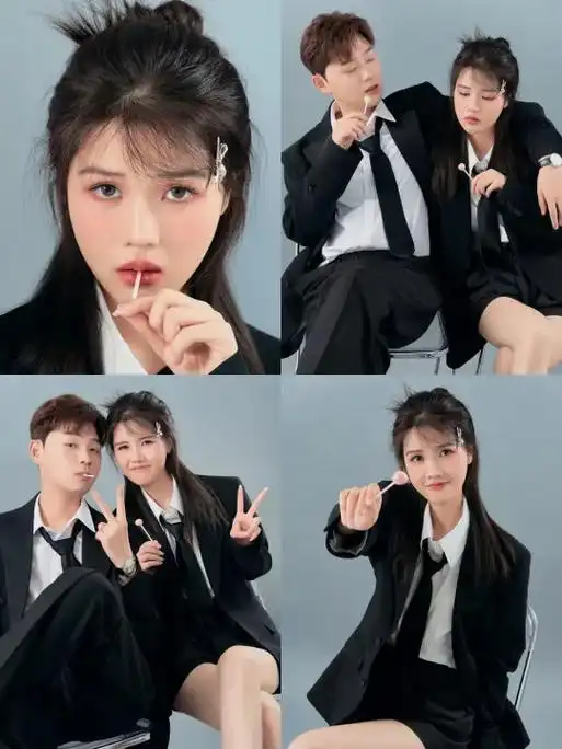 反恐婚恐育大使陈怡和阿油来啦!高级感婚照.- "你是年少的欢 - 抖音