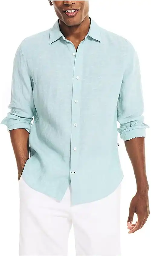 nautica 男士亚麻衬衫