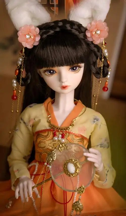 甄萌娃之恋古风嫦娥娃娃玩具60厘米bjd换眼换发洋娃娃女孩礼物 7月上