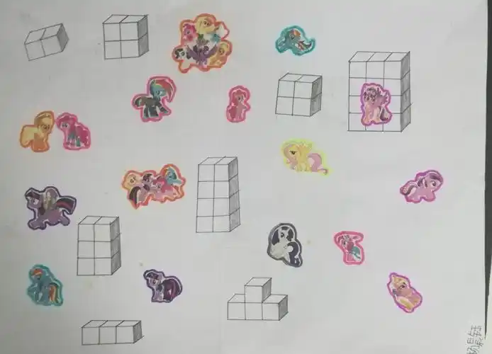 立体图形手绘作品展评