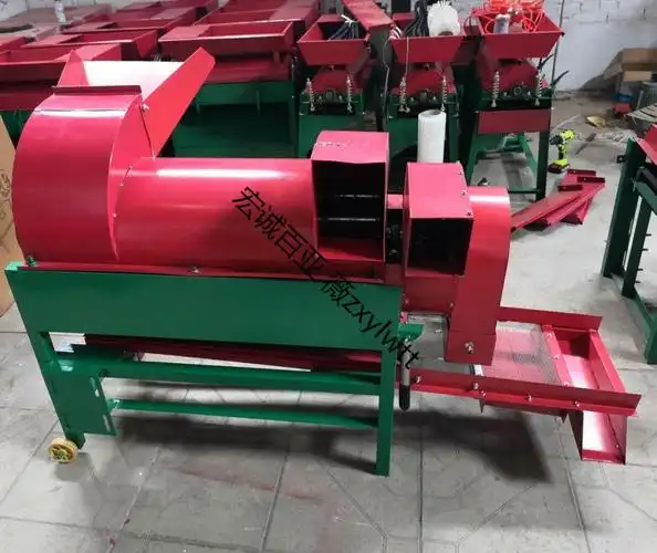 家用小型电动打谷子机谷穗脱粒机新型打谷机农用谷子脱粒机小米脱小型