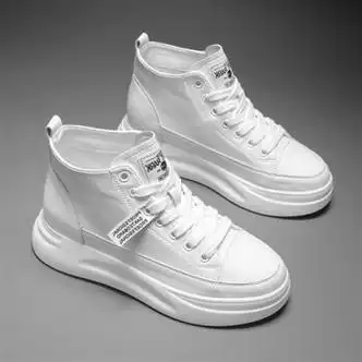 小白鞋女鞋2024新款秋冬季百搭薄款厚底单鞋休闲运动白鞋板鞋白色36