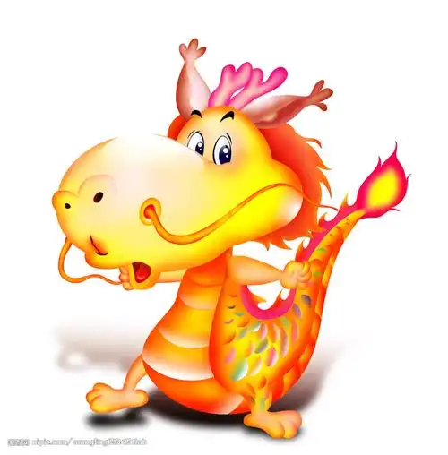 卡通形象小龙龙吉祥物图片