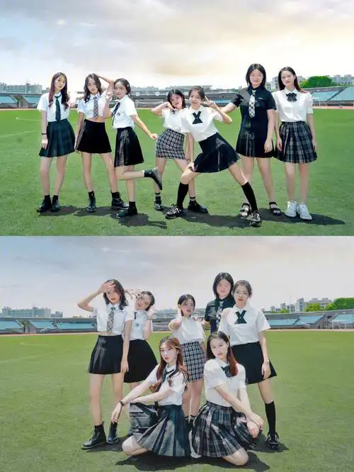 学院风毕业照这么多人拍照姿势要怎么摆